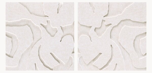 Set di 2 opere d'arte acustiche Soft Embrace