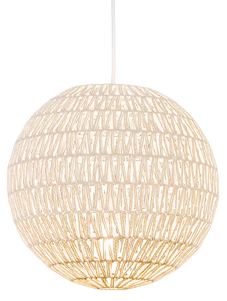 Lampada a sospensione retrò bianca 40 cm - Lina Ball 40