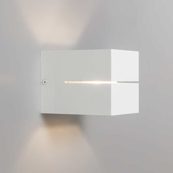 Applique da parete moderna bianca 9,7 cm - Transfer Groove