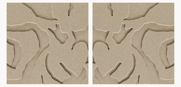 Set di 2 opere d'arte acustiche Soft Embrace