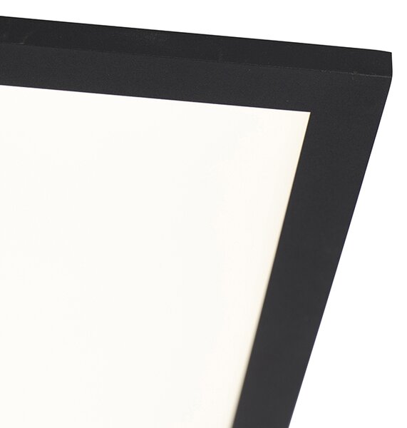 Plafoniera moderna nera 120 cm incl LED dimmerabile da caldo a freddo - Liv