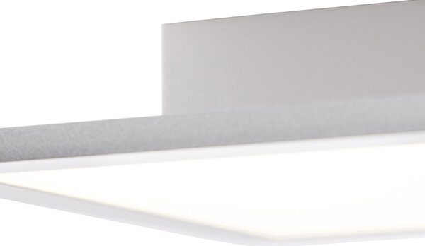 Plafoniera in acciaio 80 cm incl. LED con telecomando - Live