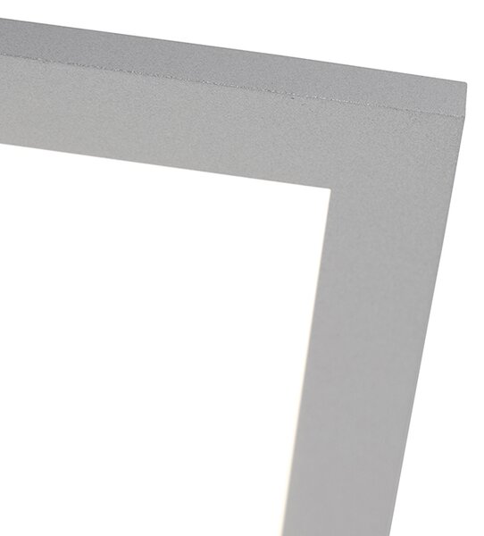 Plafoniera moderna in acciaio con LED integrato 80 cm - Liv