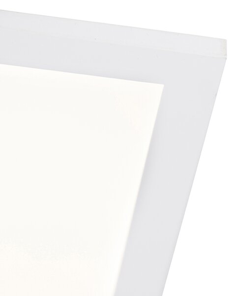 Plafoniera in acciaio 120 cm incl. LED con telecomando - Liv