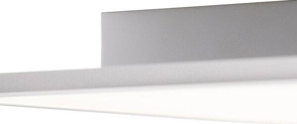 Plafoniera in acciaio 120 cm incl. LED con telecomando - Liv