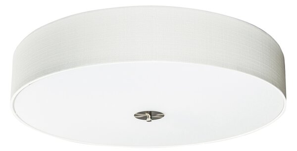 Lampada da soffitto rustica bianca 70 cm - Drum Jute