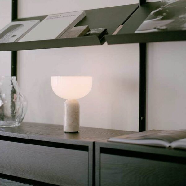 Lampade da tavolo New Works, Kizu, dimmerabile, Beige, Sala da pranzo, Marmo, Design