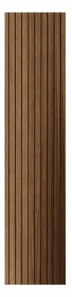 Divina Home Set 10 pz Pannello Decorativo in PVC a Listelli effetto Doghe in Legno 120x30 Rivestimento Murale Noce - DH104806