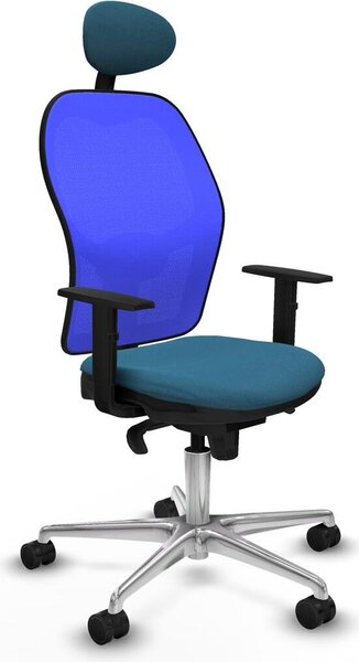 Sedia da ufficio con poggiatesta Jorquera Piqueras y Crespo 1D086N1 Blu verde petrolio