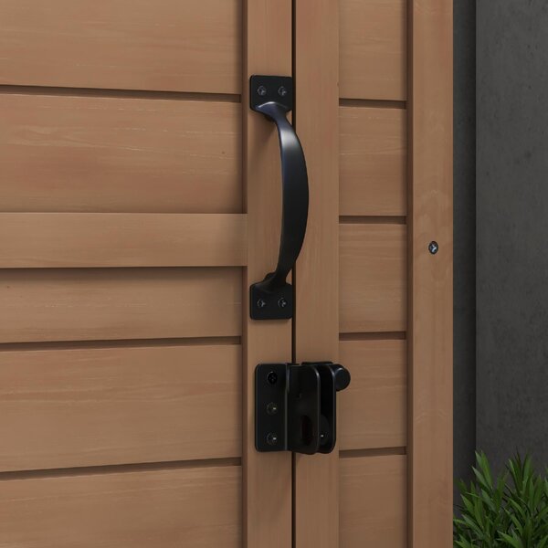 VivaGarden Armadietto da Esterno / Balcone in Legno 1 Anta Dimensioni 75x56x117 cm colore Marrone