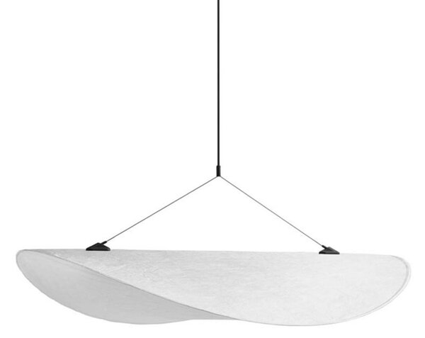 Lampada a sospensione New Works, Tense, dimmerabile, Bianco, Sala da pranzo, Tessuto / Tessile, Scandinavo