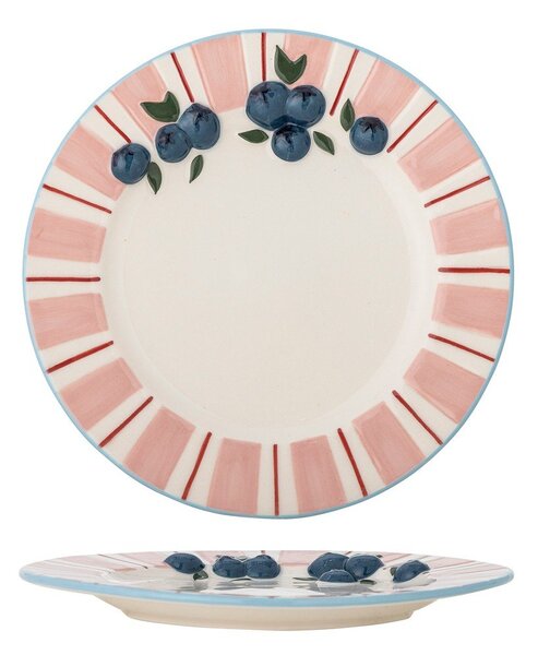 Set di piatti da dolce rosa/color crema in gres 4 pz ø 20,5 cm Carry – Bloomingville