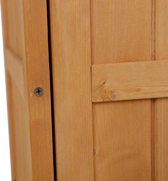 VivaGarden Armadietto da Esterno / Balcone in Legno 2 Ante Dimensioni 74x43x88 cm colore Legno naturale