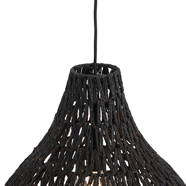 Lampada a sospensione retrò nera 45 cm - Lina Drop