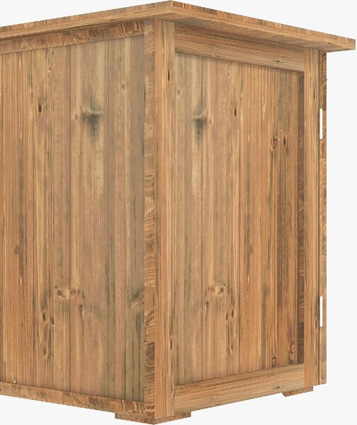 VivaGarden Armadietto da Esterno / Balcone in Legno 2 Ante Dimensioni 77x55x72 cm colore Marrone