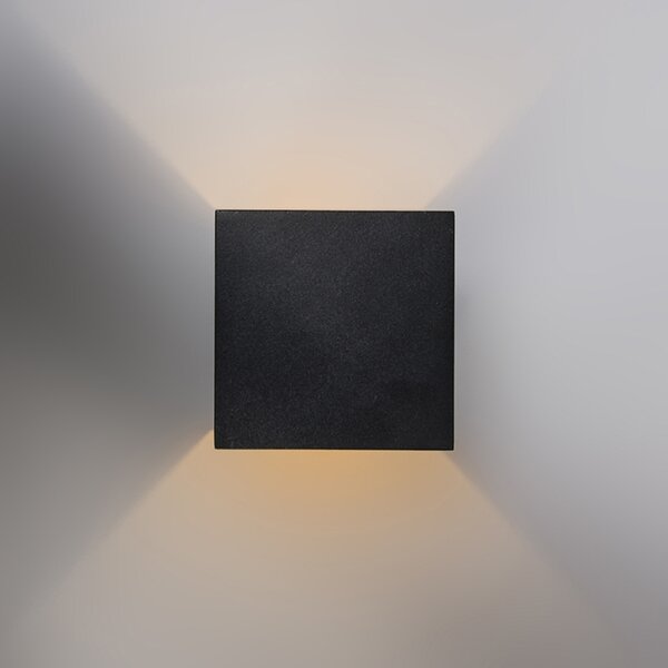 Set di 2 applique di design nero/oro con LED - Caja