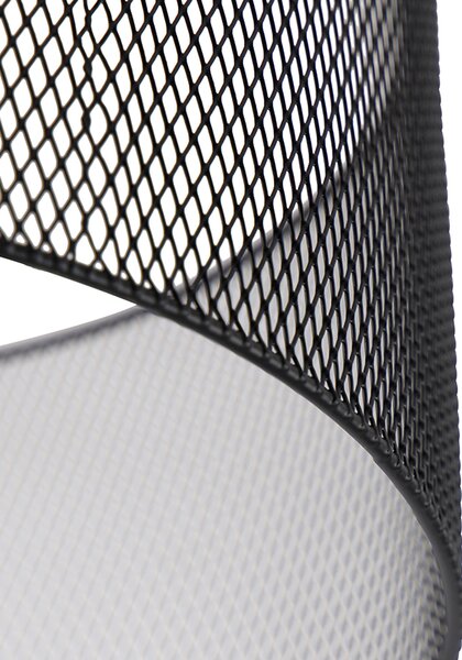 Plafoniera industriale nera - Drum Mesh