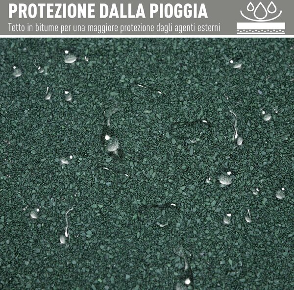 VivaGarden Armadio da Esterno / Balcone in Legno 2 Ante Dimensioni 77x58x175 cm colore Grigio