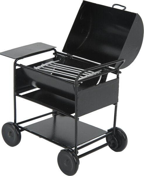 1/12 Casa delle bambole Miniatura BBQ Grill Mini Forno Modello RC Auto Decorazione Carrello
