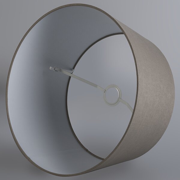 Lampada a sospensione moderna bianca con paralume 45 cm color tortora - Combi 1