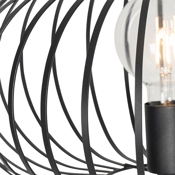 Lampada da terra di design nera - Johanna