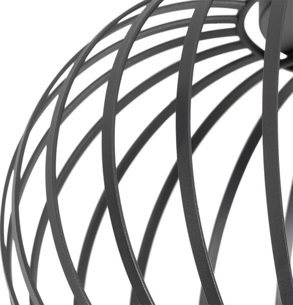 Plafoniera di design nera 30 cm - Johanna