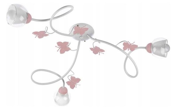ONLI - Lampadario a plafone per bambini BUTTERFLY 3xE14/6W/230V