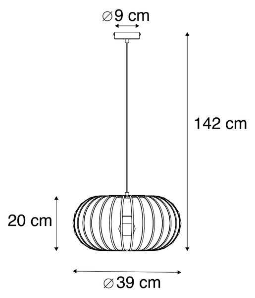 Lampada a sospensione di design in ottone - Johanna