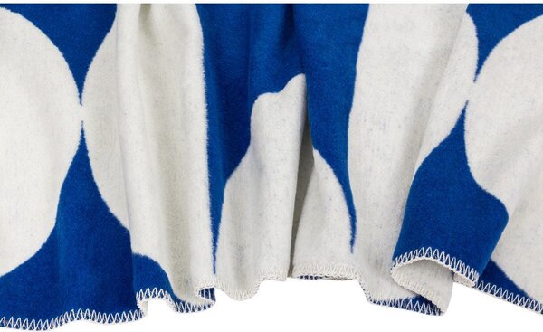 Coperta blu/color crema 150x200 cm Tul – noo.ma