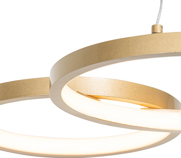 Lampada a sospensione dorata con LED dimmerabile a 3 livelli 3 luci - Rondas