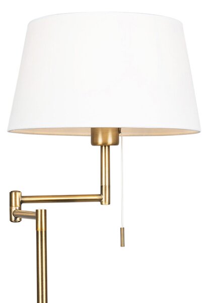 Lampada da terra classica intelligente bronzo con bianco incl. WiFi A60 - Ladas Fix