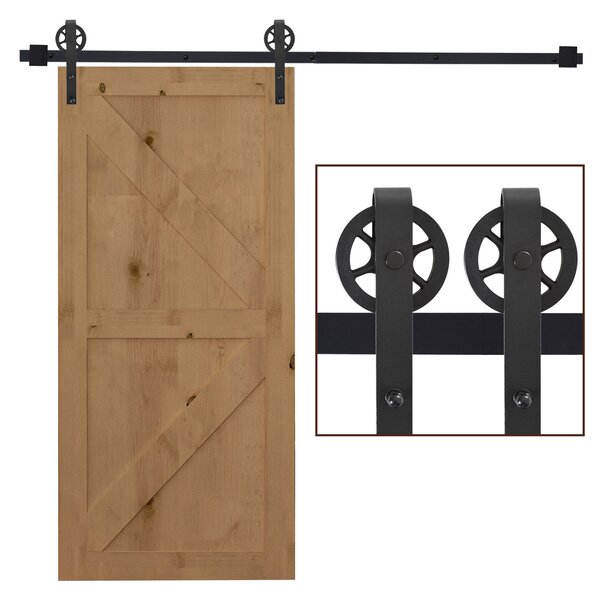 HOMCOM Set Accessori Binario Spessore 34-40mm per Installazione Porta Scorrevole Acciaio Nero|Aosom