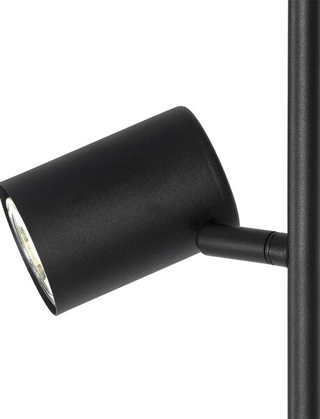Lampada da terra smart nera a 3 luci incl. 3 Wifi GU10 50mm - Jeana