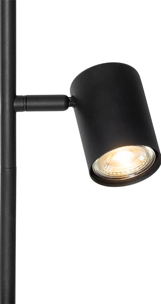 Lampada da terra moderna nera a 3 luci - Jeana