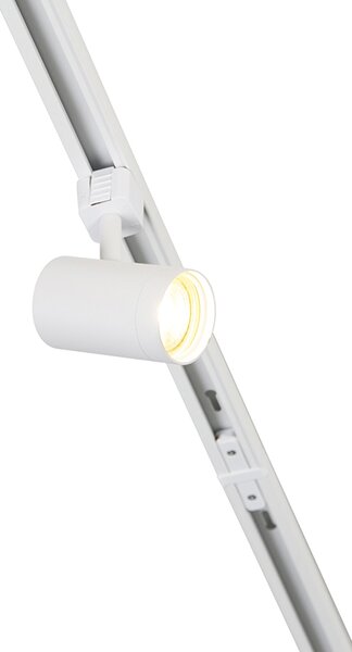 Sistema a binario moderno monofase con 14 faretti bianchi - Jeana