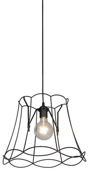 Lampada a sospensione retrò nera 40 cm - Granny Frame