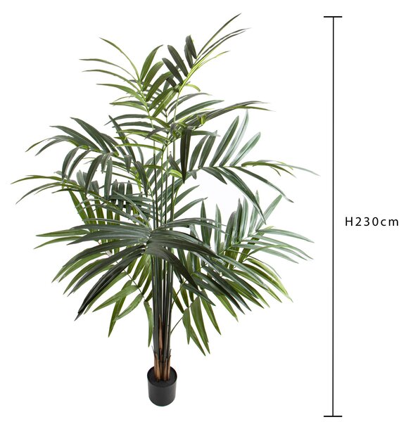 Kenzia Artificiale con 224 Foglie Altezza 230 cm Verde