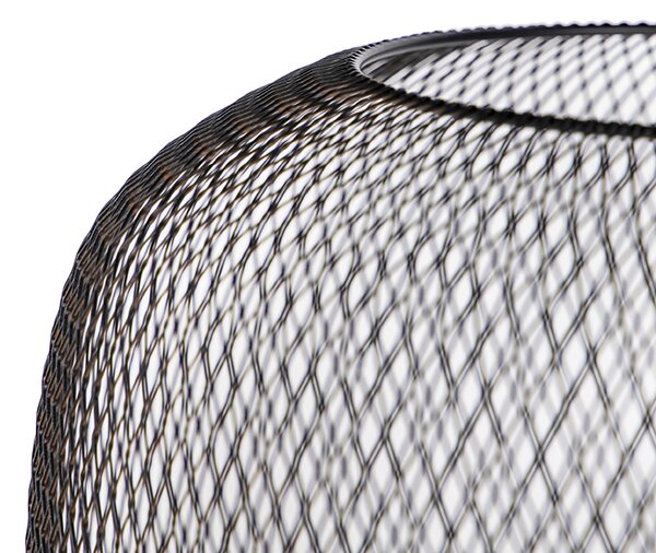 Lampada da terra moderna nera - Bliss Mesh