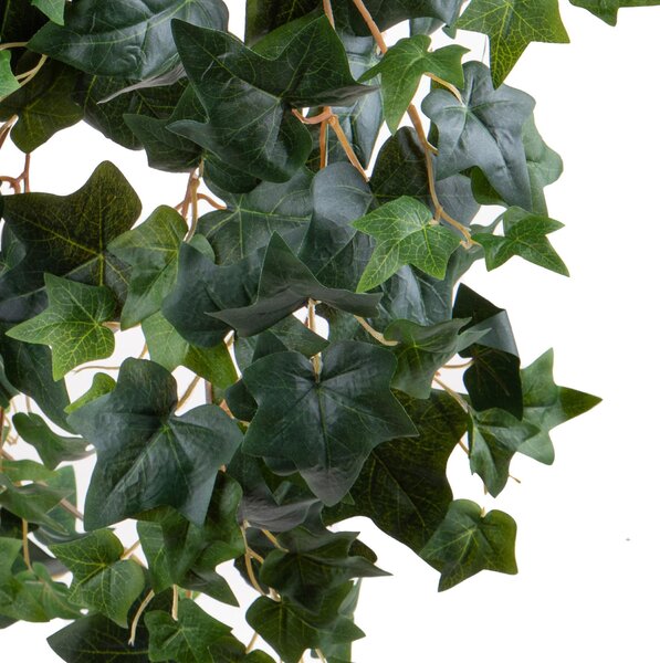 Edera Artificiale Verde Composta da 178 Foglie Altezza 78 cm