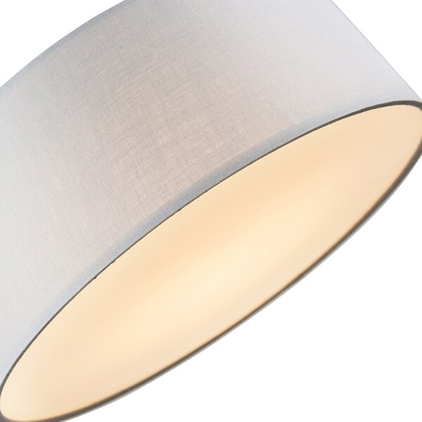 Plafoniera grigia 30 cm con LED - Drum LED