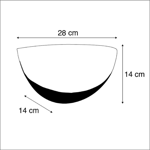 Lampada da parete intelligente bianca incl. Wifi P45 - Britt