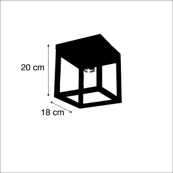 Plafoniera industriale nera - CAGE 1