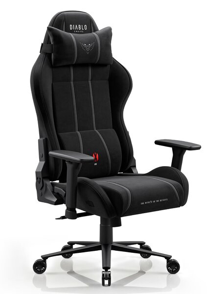 Sedia gaming in tessuto nera Diablo X-One 2.0 Burned Black King