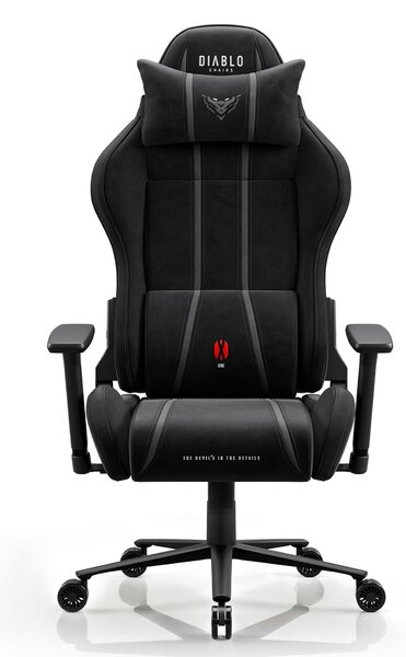 Sedia gaming in tessuto nera Diablo X-One 2.0 Burned Black King