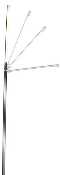 Lampada da terra moderna in acciaio con LED - Berdien