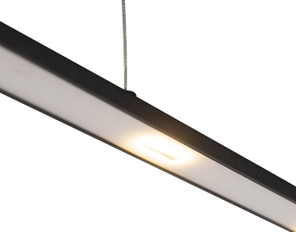 Lampada a sospensione di design nera con LED con dimmer touch - Platina