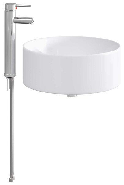 Lavabo da bagno Cromato 40,5 x 40,5 x 15,5 cm Metallo