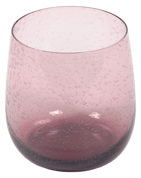 Bicchiere Hanie in vetro rosa