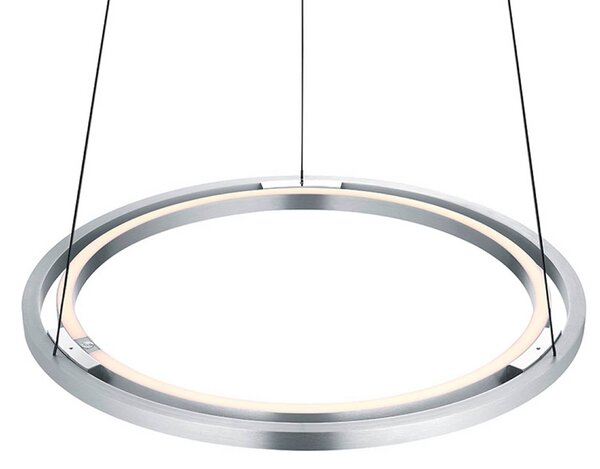 HELL Lampada a sospensione Ringo, dimmerabile, Alluminio / Grigio / Zincato, Soggiorno / Sala da pranzo, Metallo, Moderno, Lampada a sospensione