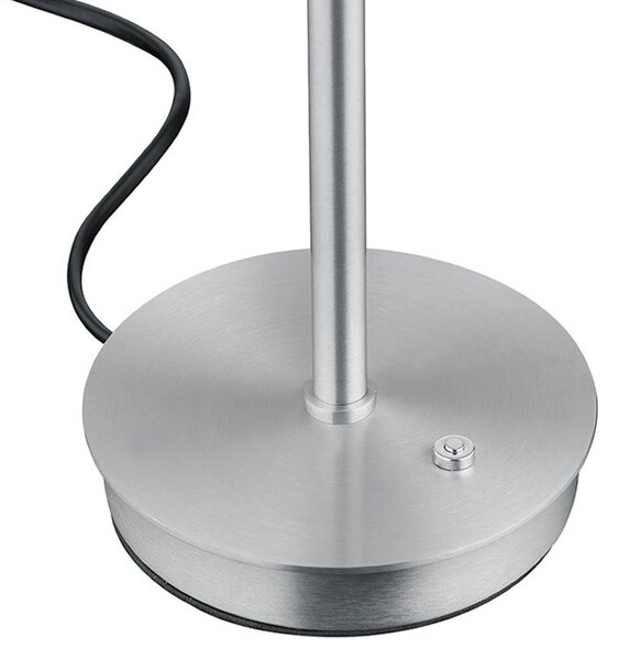 HELL Lampada da tavolo Abby, dimmerabile, Alluminio / Grigio / Zincato, Soggiorno / Sala da pranzo, Metallo, Moderno, Lampada da tavolo